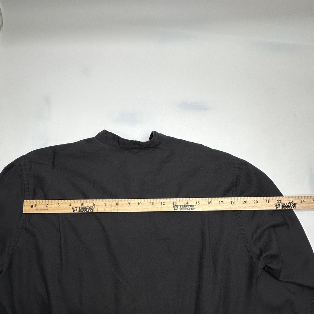 Milano Uomo Men's Classic Leo Black button Shirt Korean collar size‎ 16-32/33 - Picture 8 of 8